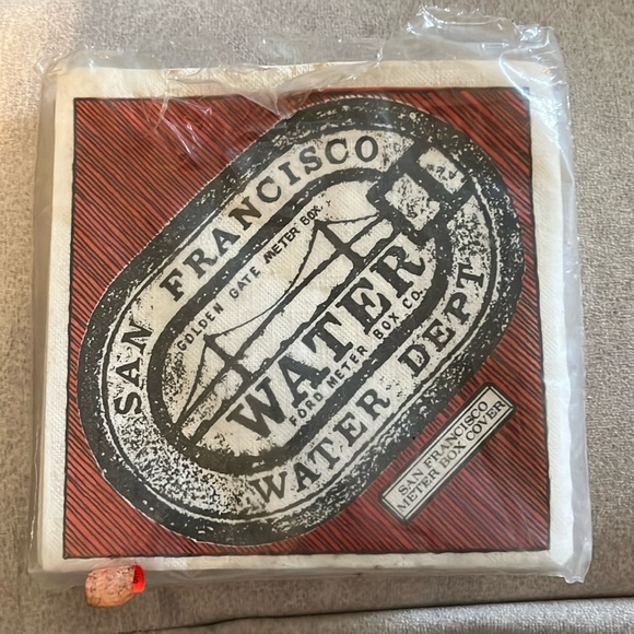 16 New Vintage San Francisco Paper Napkins, true collectible, very rare, new, - Picture 5 of 7